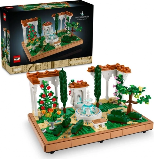 Lego Icons záhradná fontána