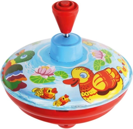 Kovová káča s kačičkami 13 cm
