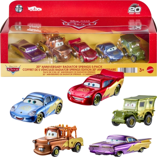Mattel Disney Pixar Cars jubilejná zberateľská sada 5 kovových autíčok k 20. výročiu