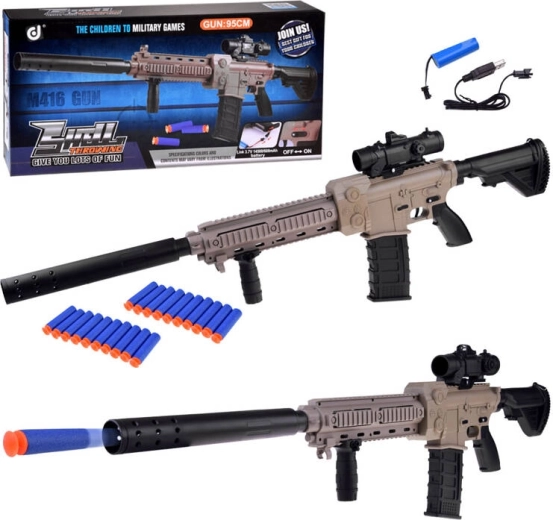 Veľký automatický penový blaster s optikou a zásobníkom