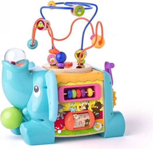 Edukačný slon – interaktívna motorická hračka pre deti 1+