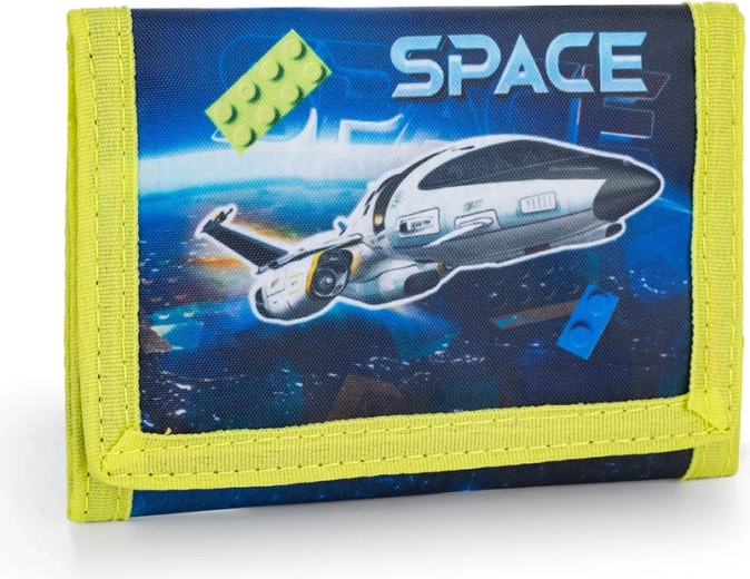 Detská textilná peňaženka Space