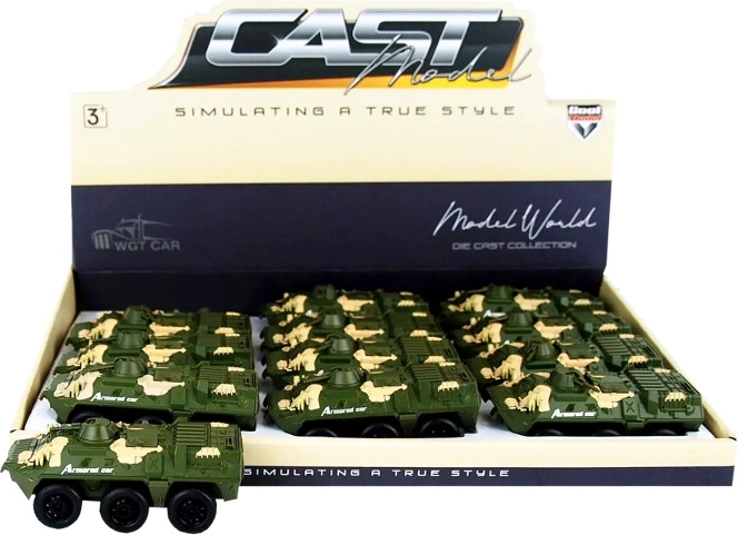 Kovové vojenské bojové vozidlo s naťahovacím pohonom