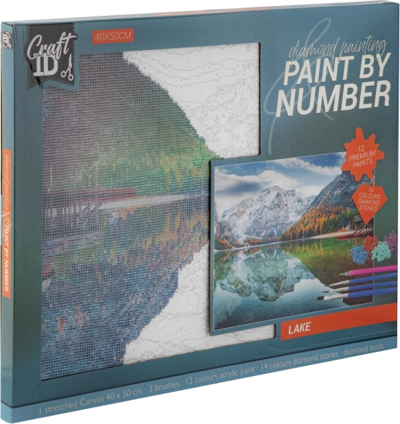 Diamantové maľovanie - Jazero 40x50 cm