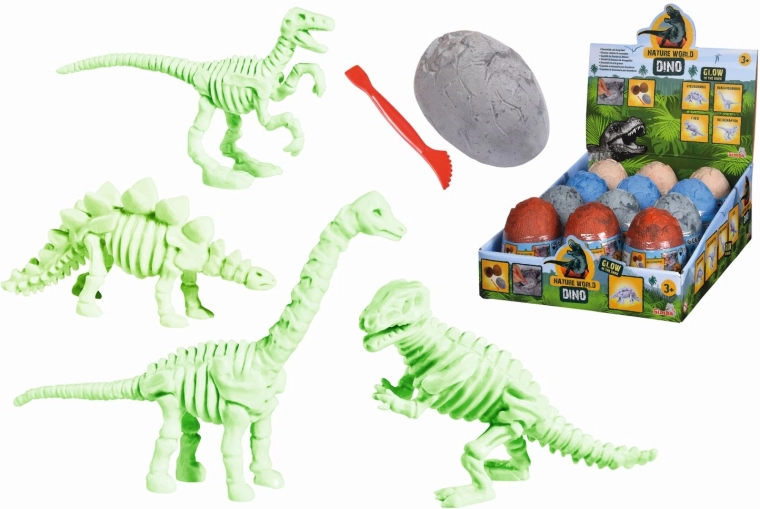 Vajíčko s kostrou dinosaura na vykopanie - 1 kus