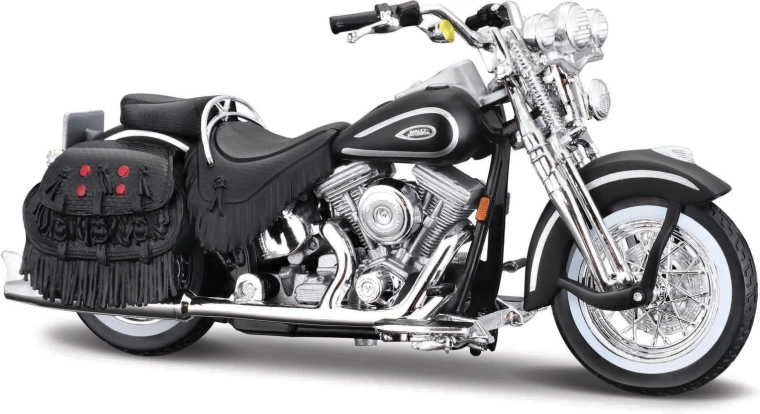 Maisto Harley-Davidson 1999 FLSTS Heritage Softail Springer matná čierna 1:18