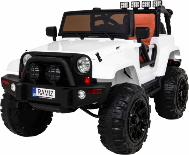 Detské elektrické autíčko All Terrain Jeep Biele