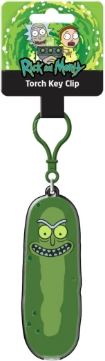 Prívesok na kľúče so svietidlom Rick a Morty Pickle Rick