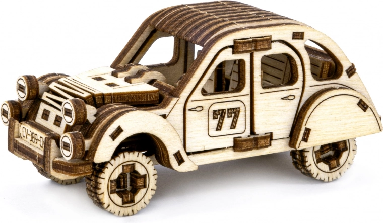 Drevené 3D puzzle – rally auto na zostavenie