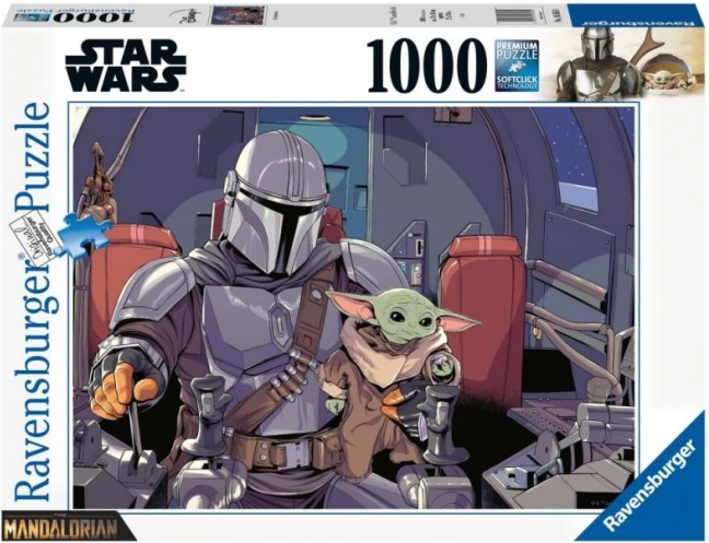 Ravensburger puzzle STAR WARS: THE MANDALORIAN 1000 dielikov