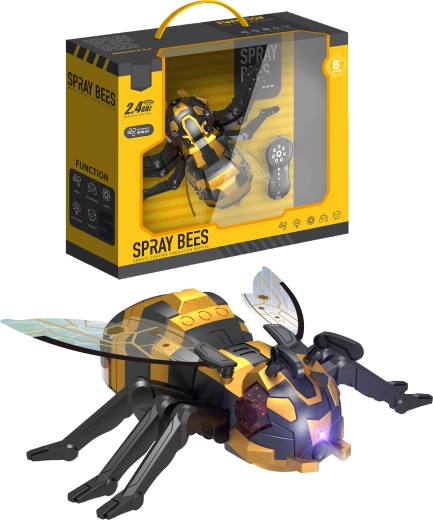 R/C robotická včela Spray Bees s vodnou hmlou, programovaním a LED osvetlením