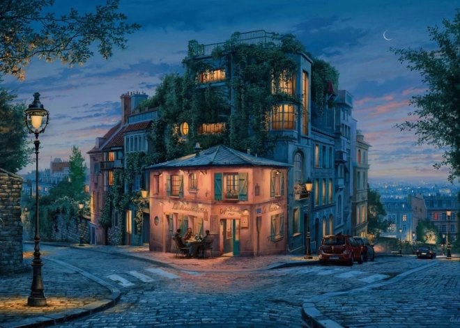 Puzzle La Maison Rose – ružový dom 1000 dielikov