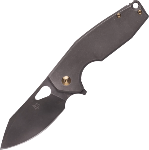 Vreckový nôž FOX Yaru 7 cm, titán, bronz, Stonewash PVD