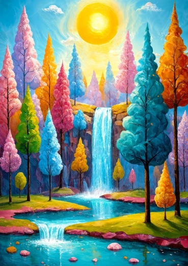 Enjoy puzzle Lesná kaskáda 1000 dielikov