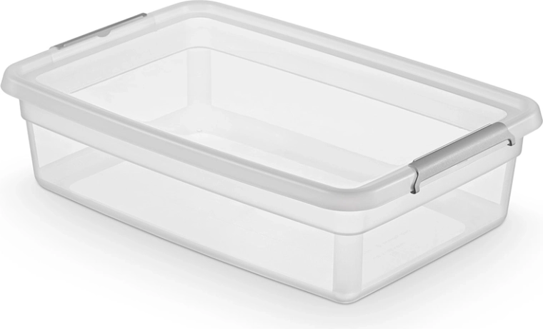 Basestore úložný box s vekom a klipsami 29 l (58 × 39 × 16 cm)