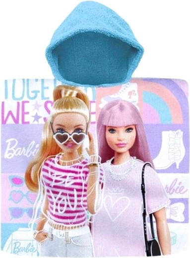 Detské kúpacie pončo s kapucňou Barbie