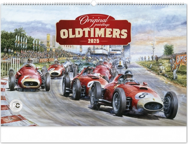 Nástenný kalendár Oldtimers od Václava Zapadlíka 2025