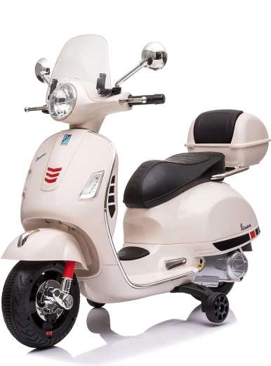 Chipolino elektrická detská motorka Vespa GTS biela