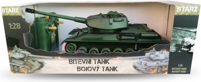 RC tank s infra bitkou – zelený