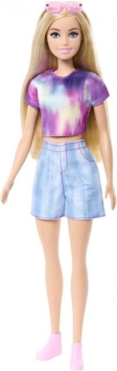 Bábika Barbie Malibu – batikovaný outfit a doplnky