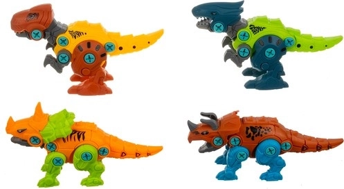 Štyria dinosaury na zostavenie