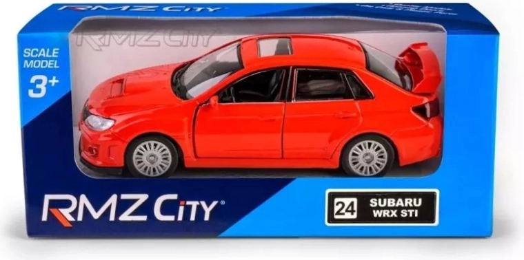 Model auta RMZ Subaru WRX STI 2010 červený
