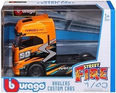 Zberateľský model hasičského vozidla BBU Iveco Fire Haulers Custom Cabs v mierke 1:43
