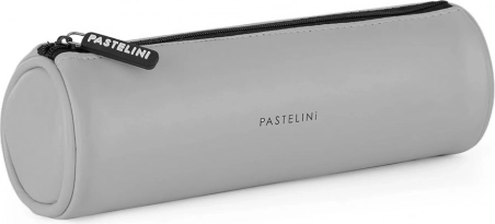 Okrúhle puzdro PASTELINI z PU, sivé