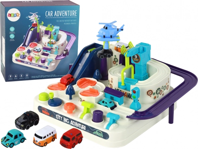 Interaktívna dráha a prekážok pre autíčka City Big Adventure