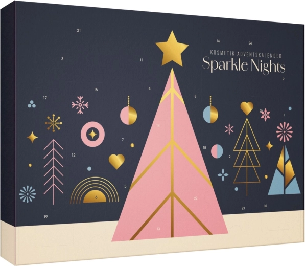 Kozmetický adventný kalendár Trblietavá noc