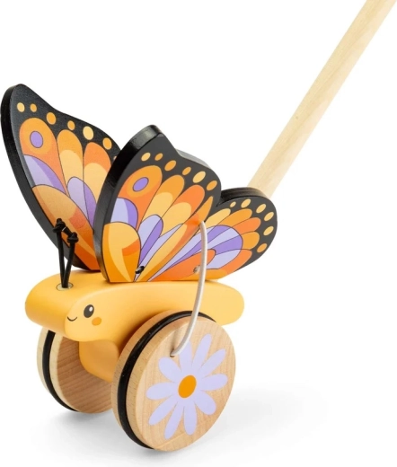 Bigjigs Toys drevené tlačidlo motýlik