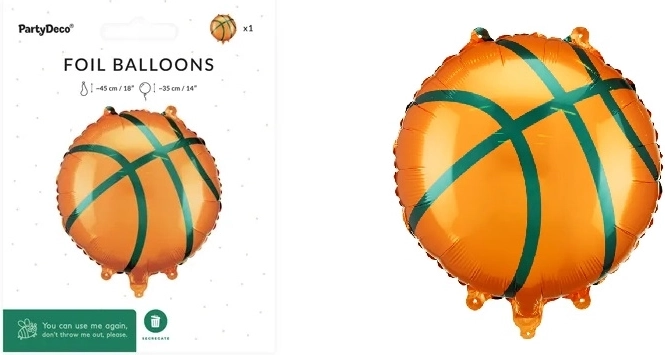 Fóliový balónik Basketbalová lopta