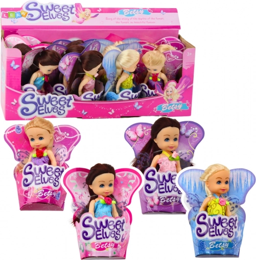 Mini bábika Elfka Betka 11,5 cm Rôzne vzory
