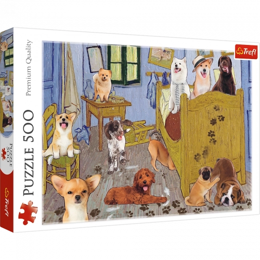 Puzzle 500 dielikov – Izba VAN GOGHA: Psia revolúcia Trefl