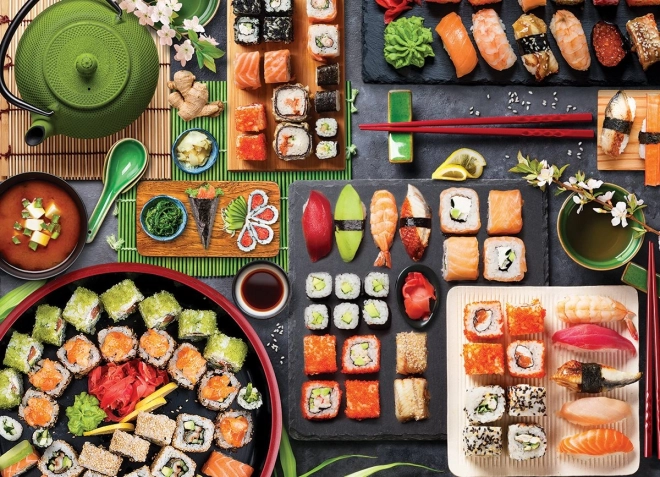 Puzzle EUROGRAPHICS Sushi stôl 1000 dielikov