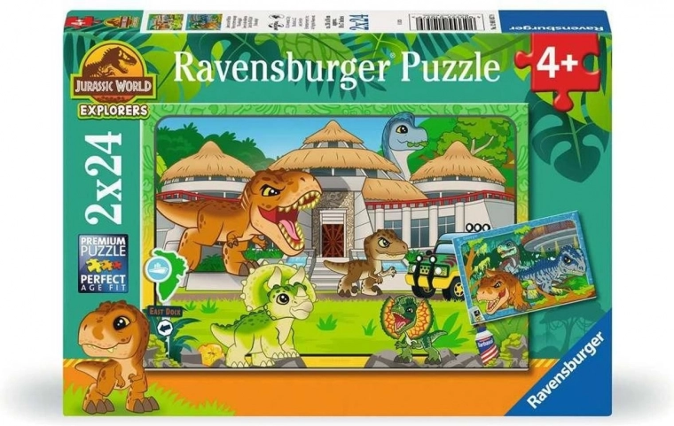 Puzzle JURASSIC WORLD 2x24 dielikov RAVENSBURGER