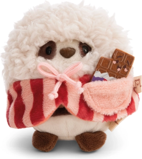 NICI MyMochi panda Kono 8 cm v kostýme popcornu s čokoládou – darčeková sada plyšákov