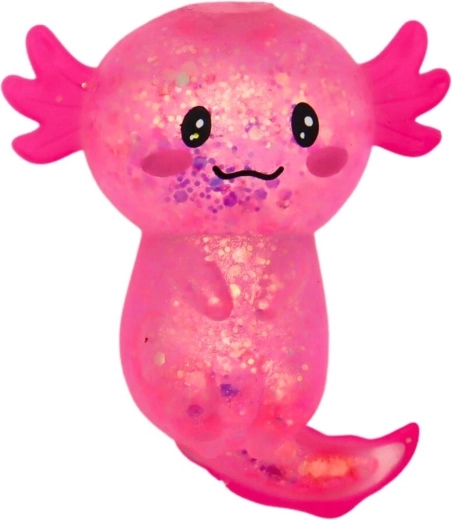 Roztomilý axolotl v rôznych farbách