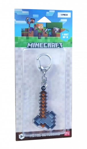 Minecraft kovový prívesok