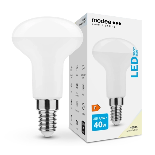 Modee Lighting LED žiarovka R50 4,9 W E14 neutrálna biela