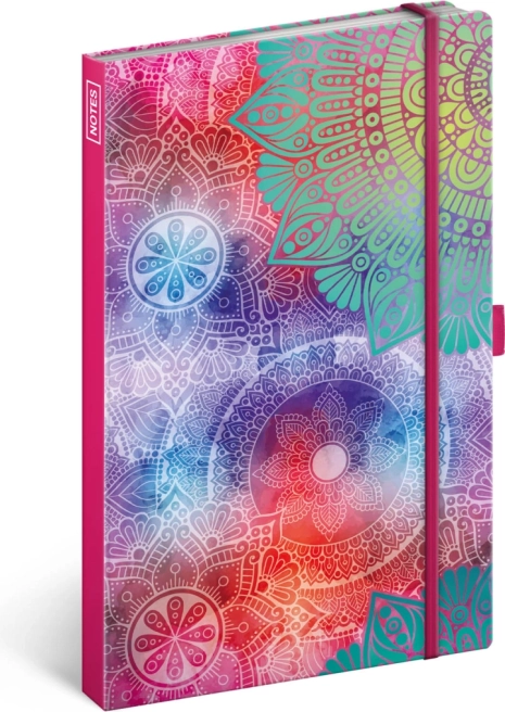 Linajkový zápisník mandala A5, 172 strán, 100 g/m²