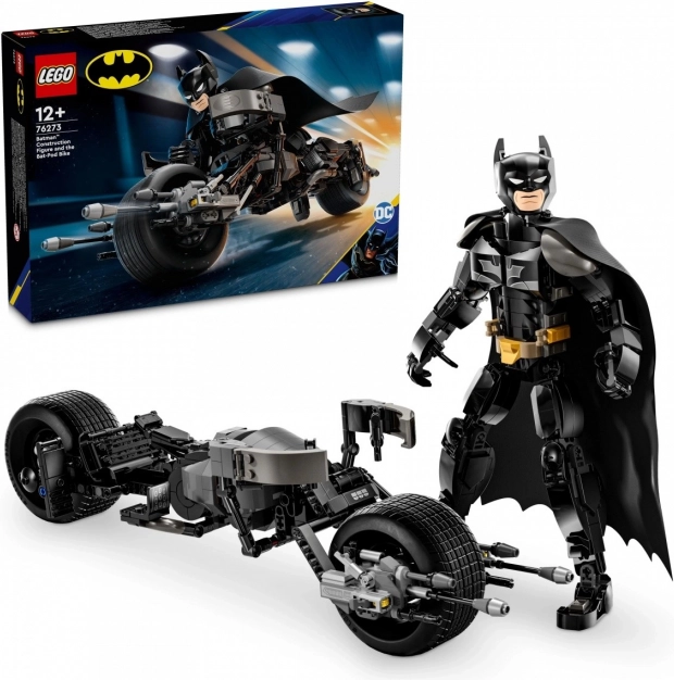 LEGO7a DC Batman61 76273 Stavebnicová figúrka: Batman61 a motorka Bat-Pod