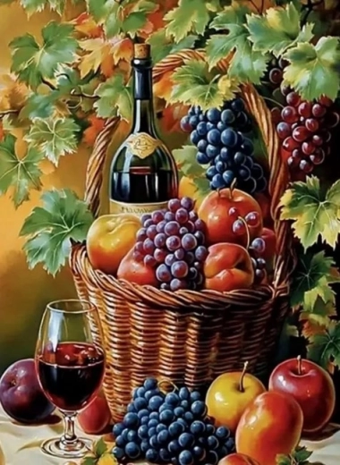 Diamantové maľovanie zátišia 30 × 40 cm