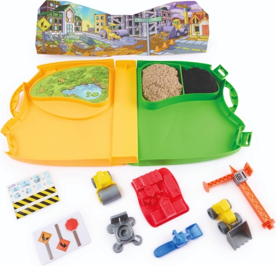 793 g kinetického piesku v dvoch farbách