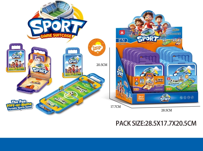 Športová hra – futbal alebo basketbal (39,5 × 13,5 × 7,8 cm)