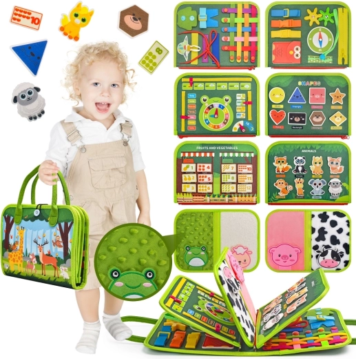 2Kids Toys senzorická busy kniha zvieratká