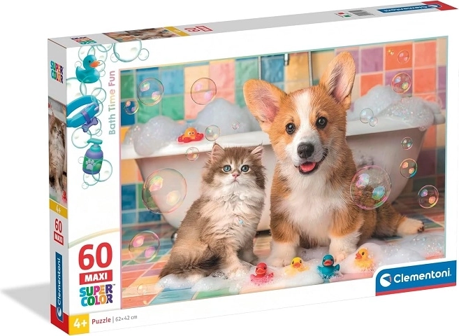Clementoni maxi puzzle pre deti Bath time fun 60 dielikov