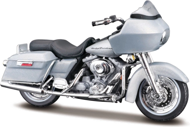 Maisto Harley-Davidson 2002 FLTR Road Glide metalická sivá 1:18