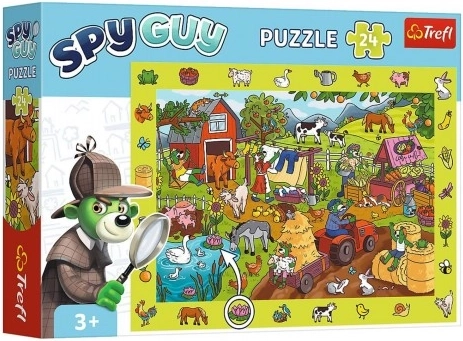 Pozorovacie puzzle SPY GUY – farma, 24 dielikov