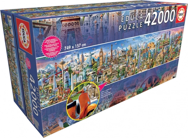 Educa puzzle okolo sveta 42000 kúskov